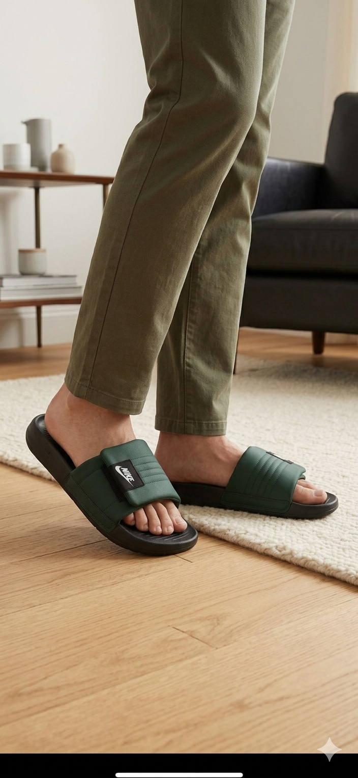 Nike Green Slipper