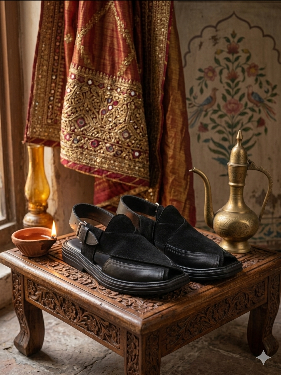 Pakistani Peshawari Chappal - Premium Leather