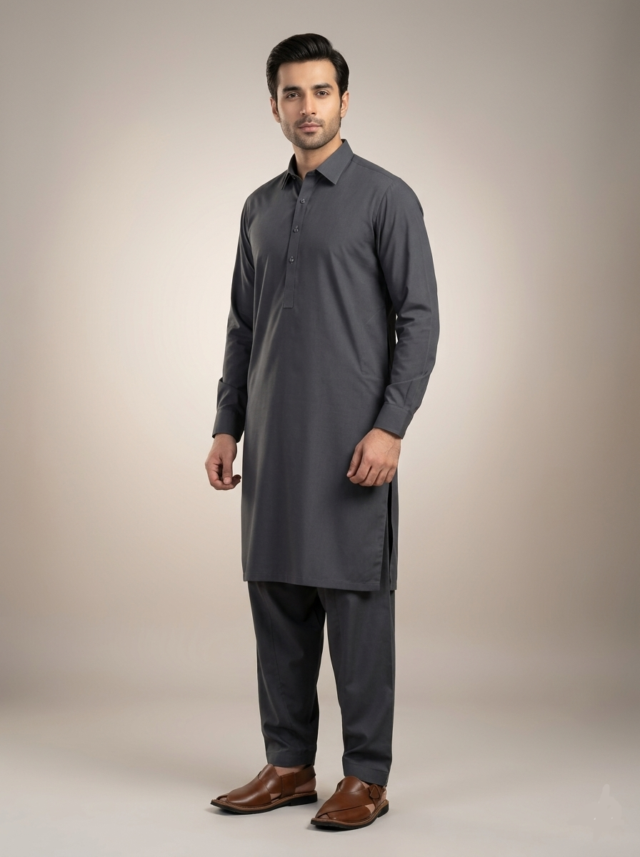 Nasha Fabrics Grace Premium Men Cotton Unstitched Suit - Summer Collection