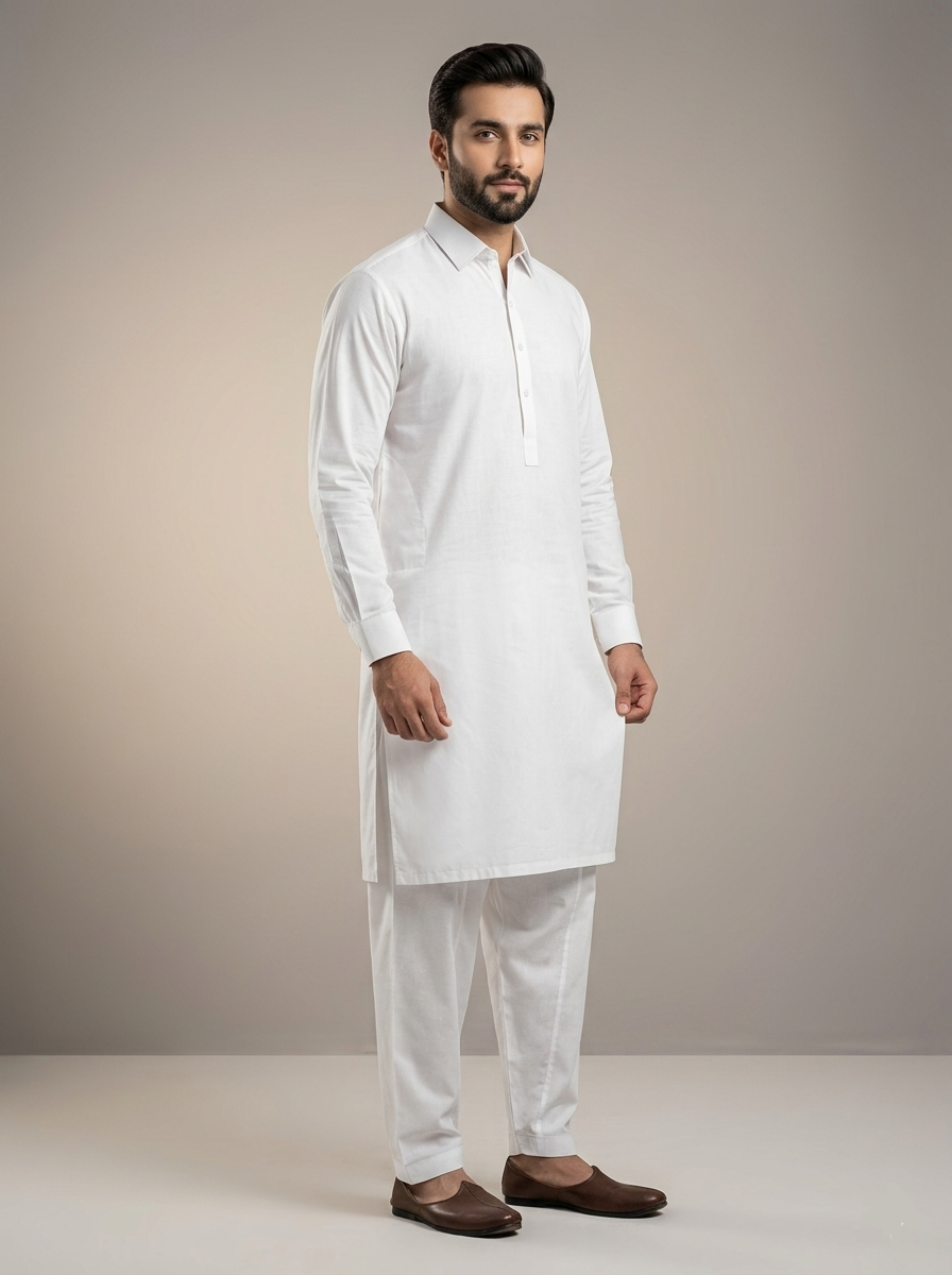 Nasha Fabrics Grace Premium Men Cotton Unstitched Suit - Summer Collection
