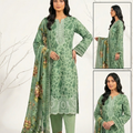 Nasha Fabrics Women Lawn Embroidered & Printed Suit - Pistachio Green
