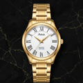 FALEDA Sapphire Crystal Men's Watch – Silver Dial