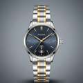 FALEDA Two-Tone Automatic Men's Watch - Blue Dial Gold/Silver
