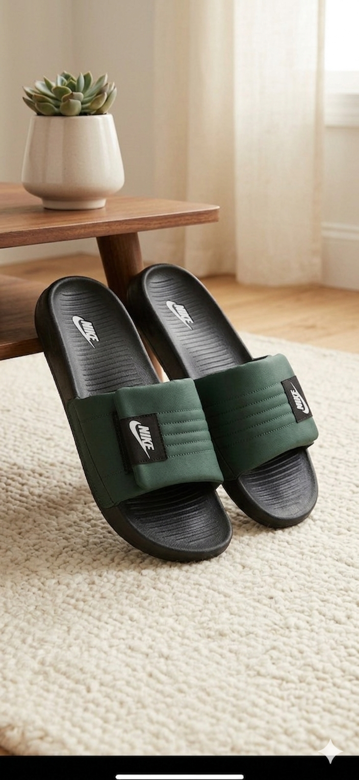 Nike Green Slipper