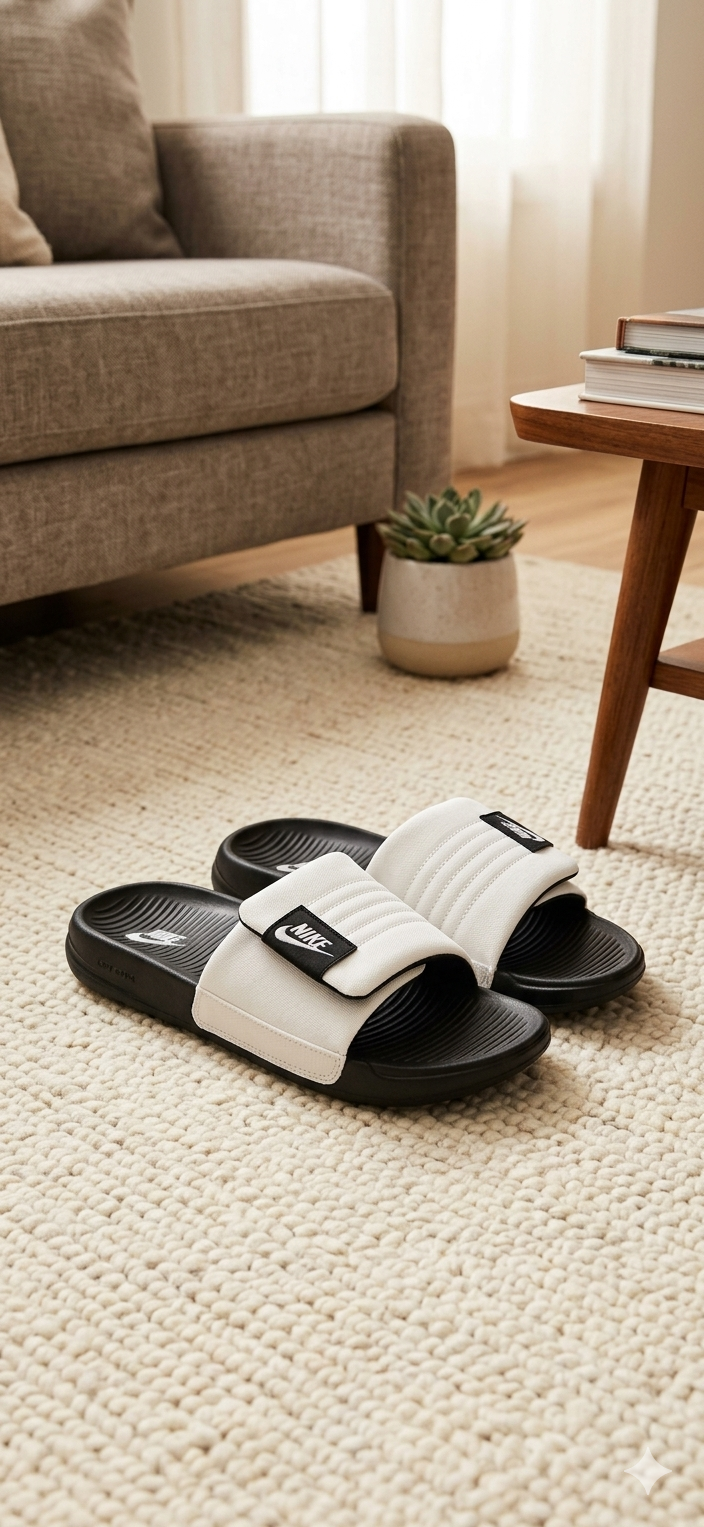 Nike White Slipper