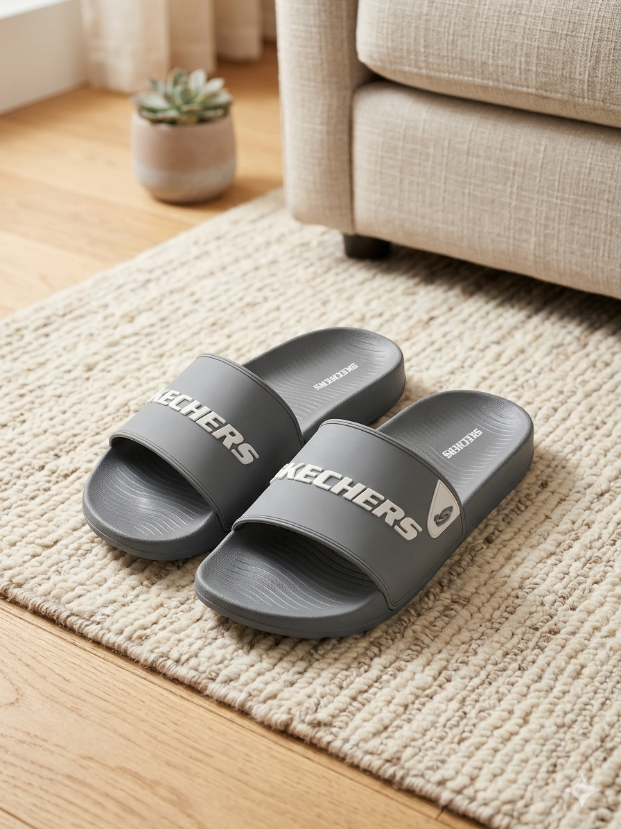 Sketchers Grey Slipper